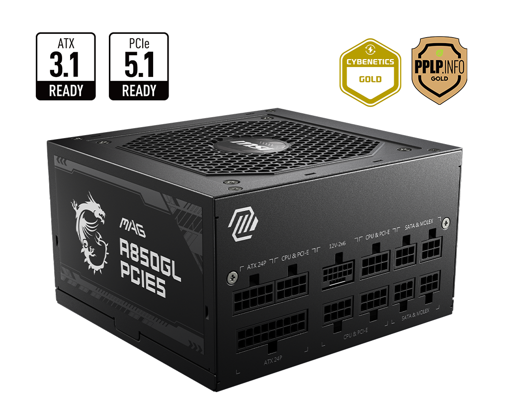 MSI PSU MAG 850W GL GOLD