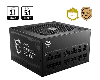 MSI PSU MAG 850W GL GOLD